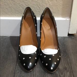 Madewell 1937 Footwear Polka Dot Heels